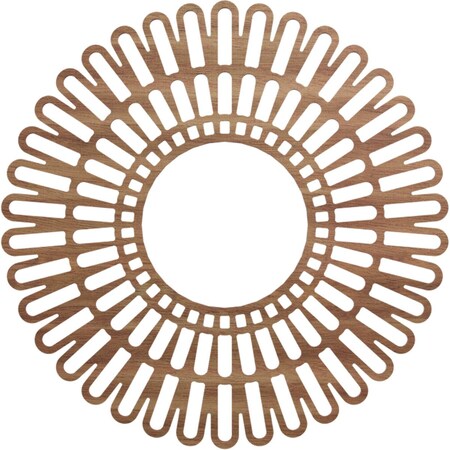 Ekena Millwork Cornelius Wood Fretwork Pierced Ceiling Medallion, Walnut, 30"OD x 11 1/8"ID x 1/4"T CMWP30X0250CRWA